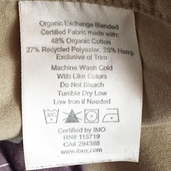Ibex Size 10 Organic Cotton / Hemp Blend Skirt - Picture 3 of 4